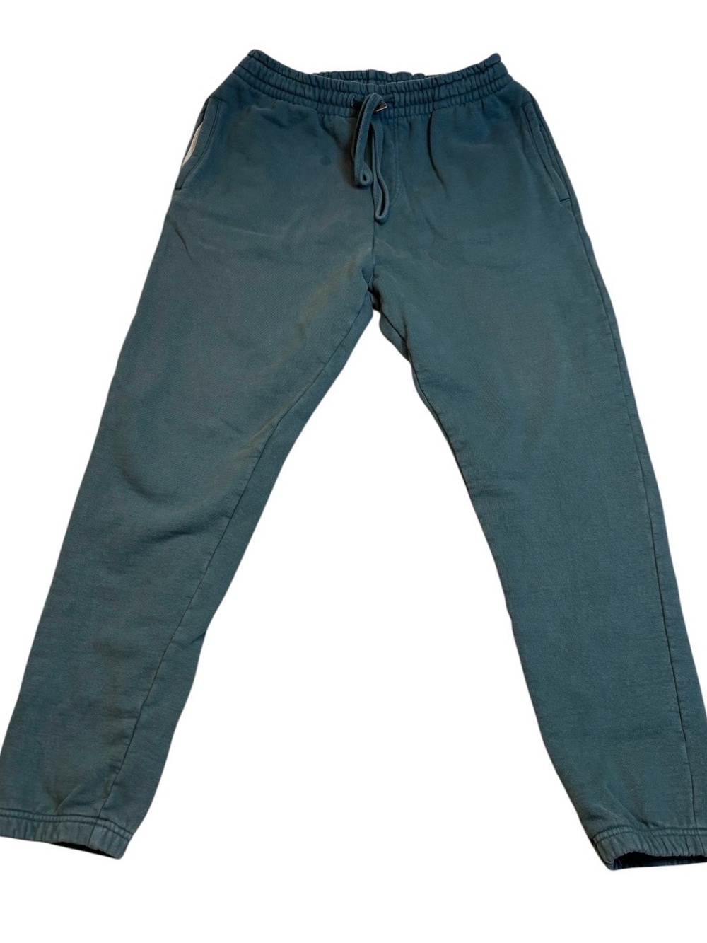 TALENTLESS Heavyweight Sweatpants Green Joggers 100% Cotton Unisex Large EUC